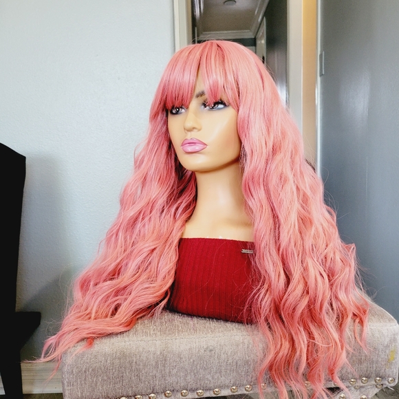 Other - Loose wave Ash pink wig